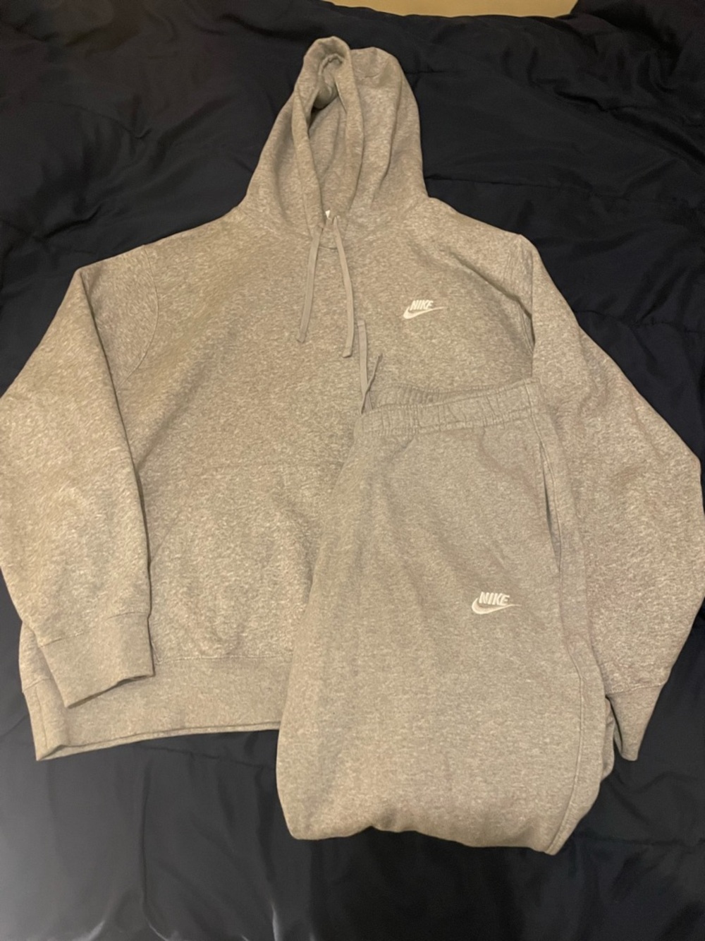 Nike Heather Grey Hoodie and Jogger Set